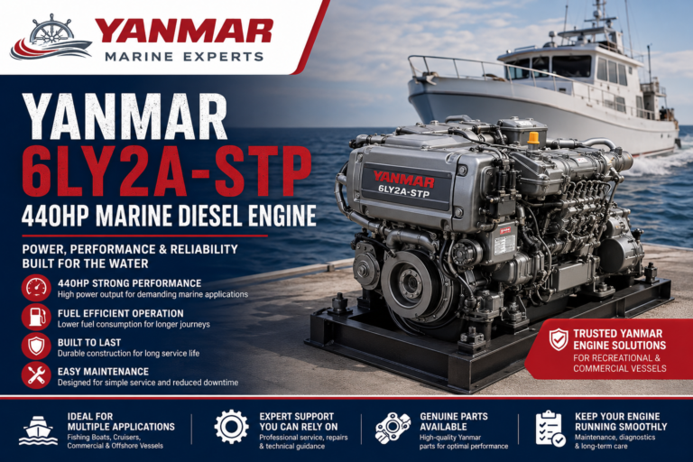 Power Meets Reliability with Yanmar 6LY2A STP 440HP Marine Engine